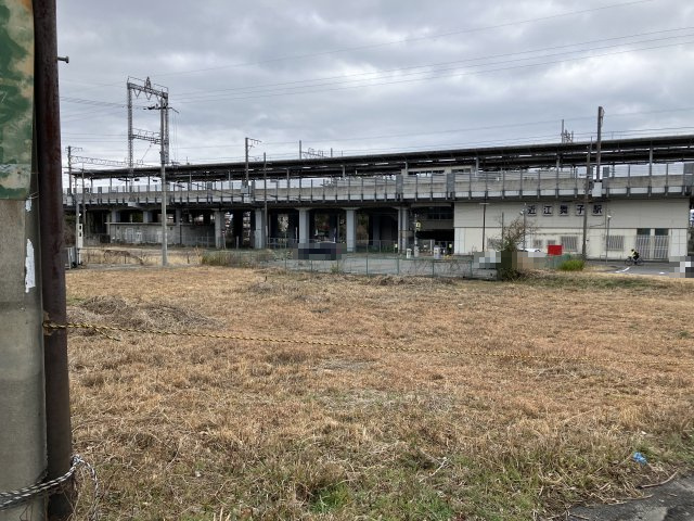 大津市南小松1109-1他　駅前売土地の外観|敷地から駅まで徒歩1分