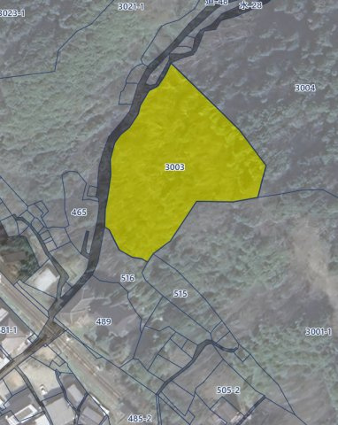 朝来市山東町大垣　土地の区画図