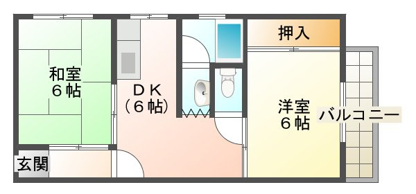 垂水八木ハイツの間取り