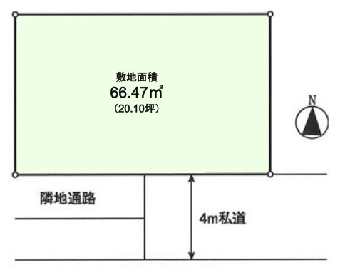 板橋区舟渡2丁目　緑豊かな環境　リフォーム住宅の区画図