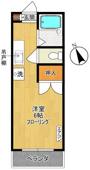 １０６号室の間取り