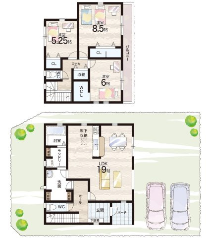 加東市北野　新築一戸建ての間取り|１号地