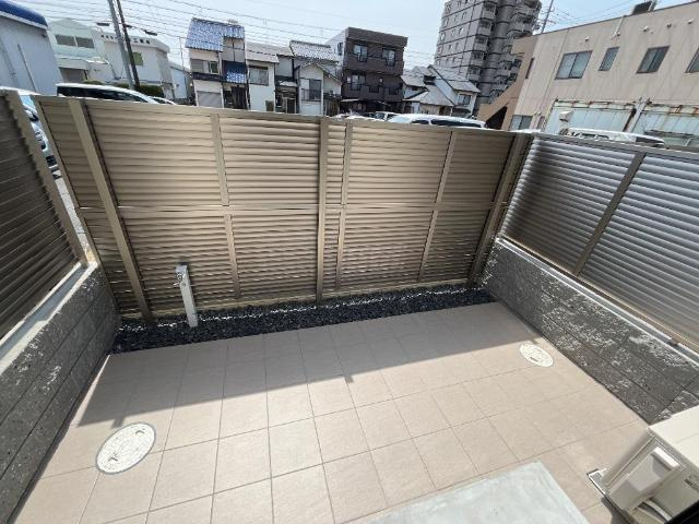 （仮称）磯壁新築アパートの展望|専用庭（イメージ）