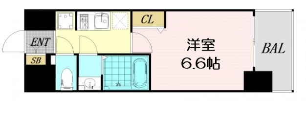 【間取り】 | プレサンス大国町アドロッソ