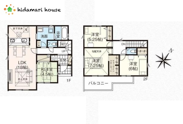 北本市東間8丁目　新築戸建　ハートフルAの外観|現地写真