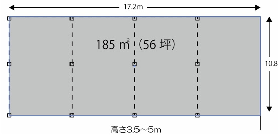 D倉庫の間取り