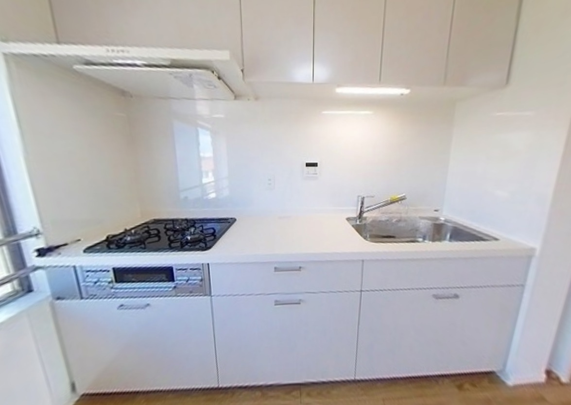 十條草加マンションB号棟のキッチン|お料理しやすいキッチンです