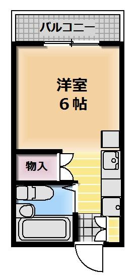 シンプルな１Ｋのお部屋です