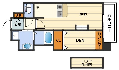 レオンコンフォート新梅田の間取り
