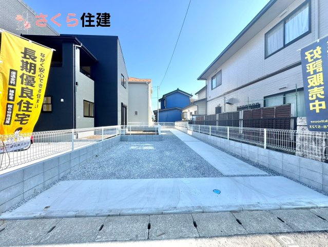 リーブルガーデン宇都宮今宮第6　２号棟の駐車場|カースペース２台可能です。