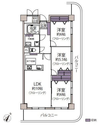 【間取り】 | サーパス松島☆仲介手数料無料☆