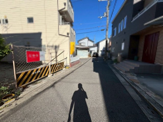 【前面道路含む現地写真】 | 八田北町　売土地 | 南向き日当り良好！たっぷりの陽光に包まれる明るい住まいになりますね♪
