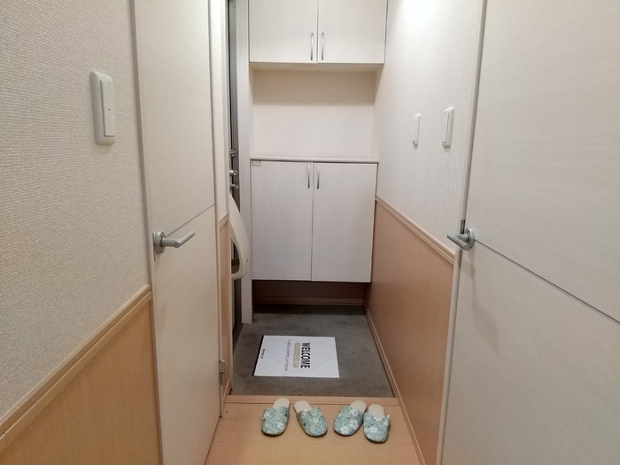 パークハイム D棟の玄関
