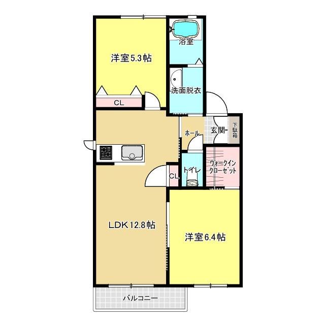 スリーゼ　Ⅰ棟の間取り