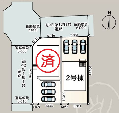【区画図】 | 熊谷市久下第１４ | 現地区画図