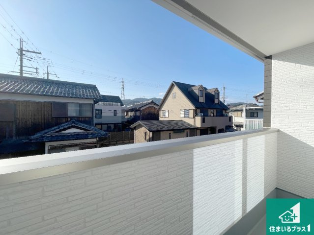 甲賀市水口町三本柳　第1期　新築一戸建てのバルコニー|日当たりのよいバルコニー！お部屋が開放的に！