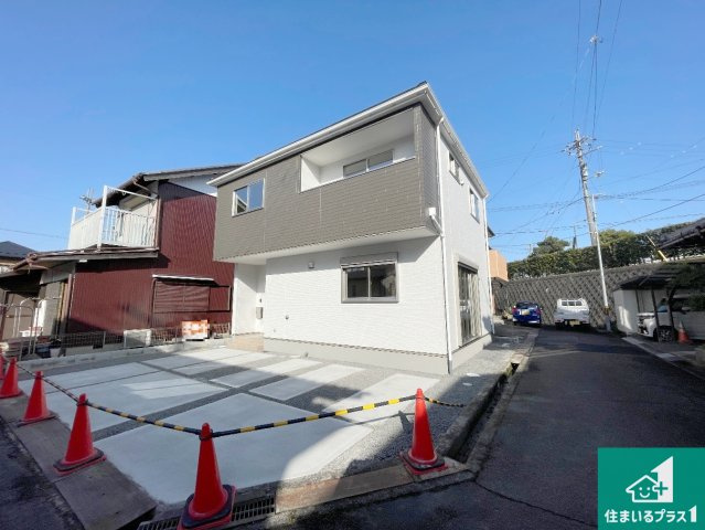 甲賀市水口町三本柳　第1期　新築一戸建ての外観|安心の10年保証！外観を美しく保ち、雨水で汚れを落とします！気になることがありましたら、お気軽にお問い合わせください！