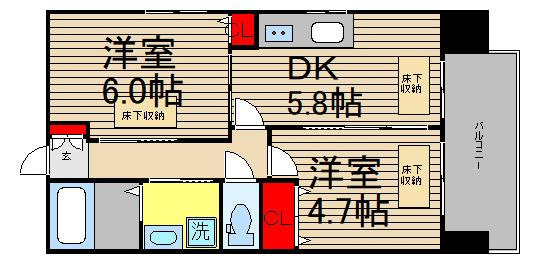 スプランディッド池田の間取り