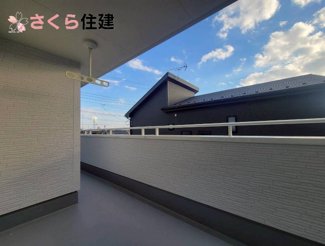 千渡第8期　　3号棟のバルコニー|インナーバルコニーは突然の雨でもお洗濯の心配はいりません◎