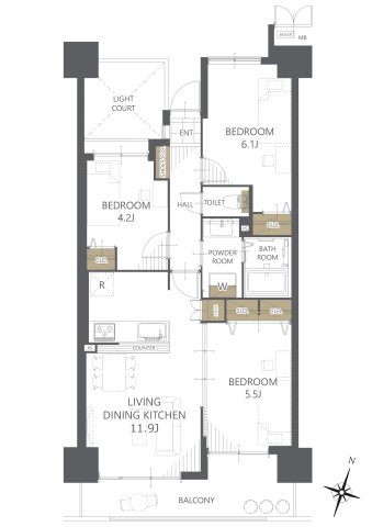 【間取り】ステイツ野村向洋 