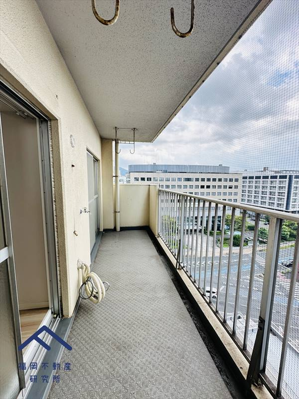 小倉スカイマンションのバルコニー