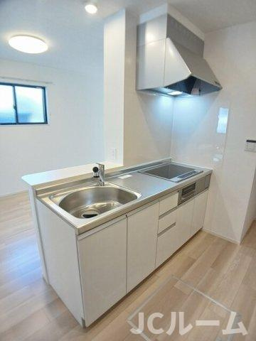 柏崎市大和町のアパートのキッチン