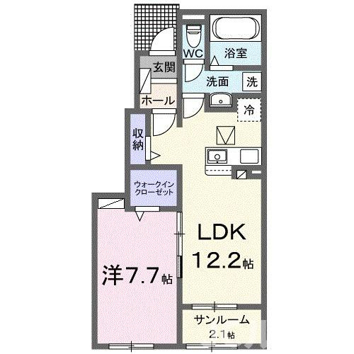 柏崎市大和町のアパートの間取り