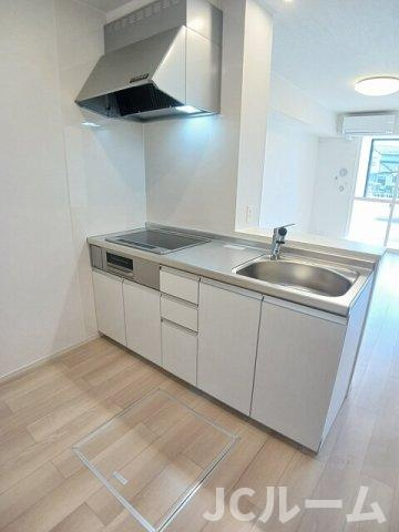 柏崎市大和町のアパートのキッチン