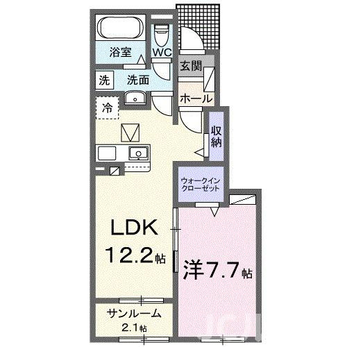 柏崎市大和町のアパートの間取り