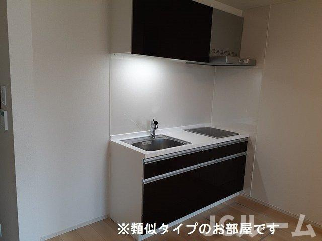 柏崎市城塚のアパートのキッチン