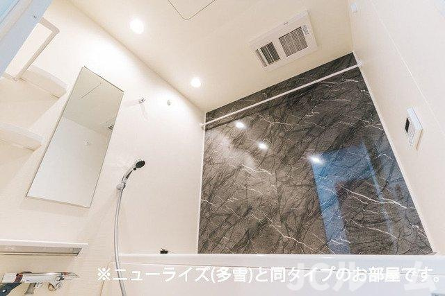 柏崎市城塚のアパートの浴室
