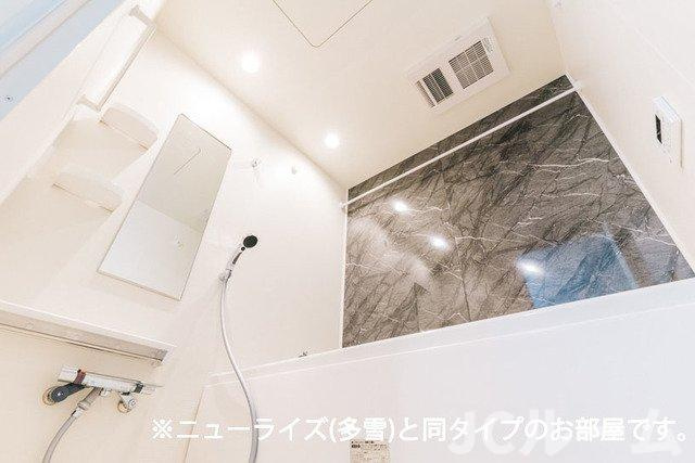 柏崎市城塚のアパートの浴室