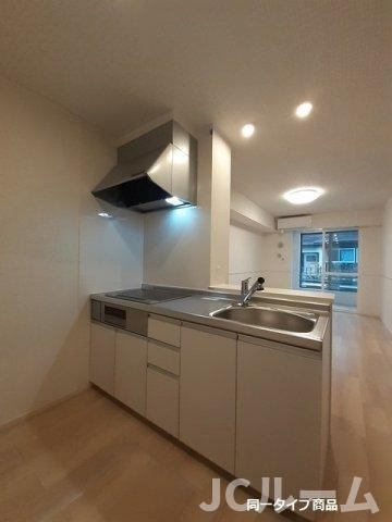 柏崎市城塚のアパートのキッチン