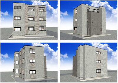 【外観パース】 | （仮称）梅島二丁目7コーポ