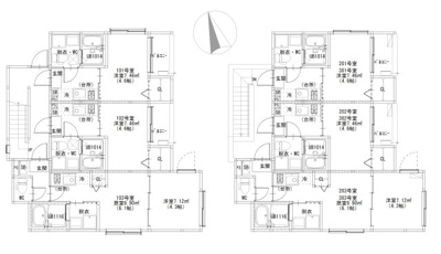 【区画図】 | （仮称）梅島二丁目7コーポ