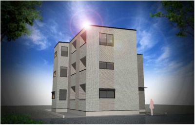 【外観パース】 | （仮称）梅島二丁目7コーポ