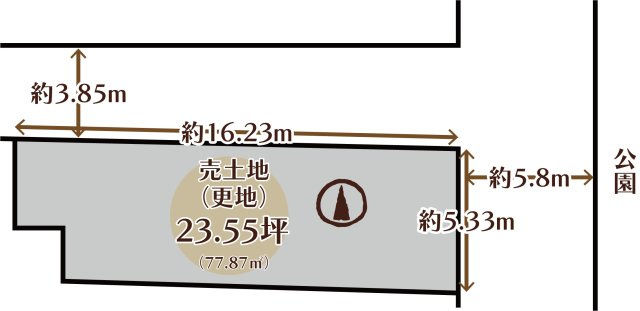 桝屋町　建築条件無土地