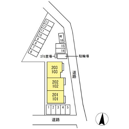 グラシア　カーサの区画図