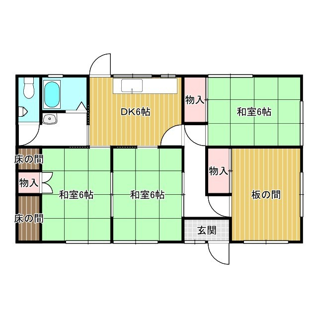 片岡戸建ての間取り