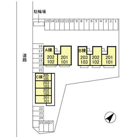 フォーシーズン Aの区画図
