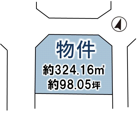壬生町幸町3丁目の土地図