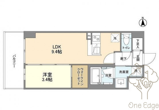 アヴェニール中崎の間取り