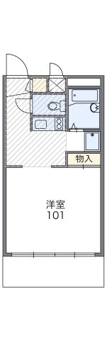 レオパレスフラワーの間取り|画像2