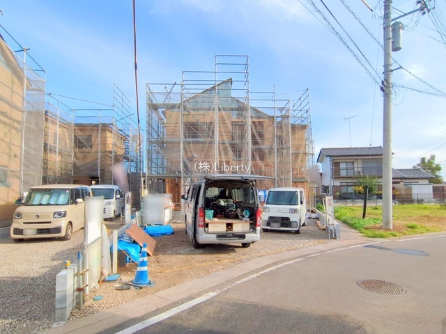古河市上辺見第10　新築戸建　3号棟の前面道路含む現地写真