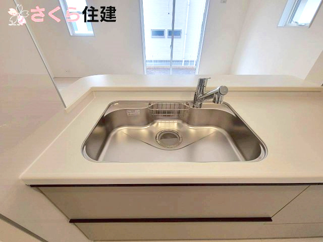 千渡第8期　7号棟のキッチン|浄水付き水栓