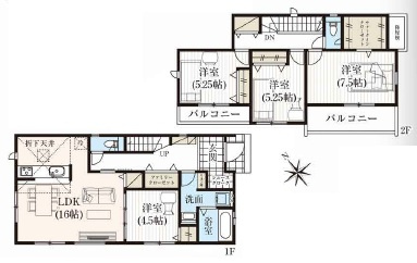 岡崎市矢作町　新築分譲住宅　全3棟　2号棟