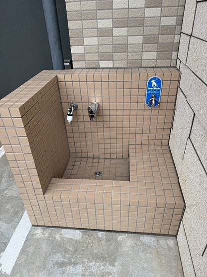 【その他共用部分】 | ファーネスト千早駅南ルクシア | ペットの足洗場です。