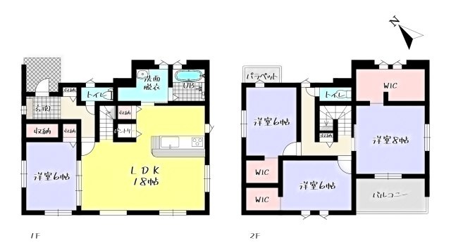 Adoble+アドブル＋小倉南区蜷田若園2丁目4期　【小倉南区　新築戸建て】の間取り|Adoble+アドブル＋小倉南区蜷田若園2丁目4期　【小倉南区　新築戸建て】