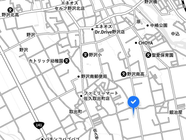 【地図】 | 佐久市鍛冶屋中古住宅