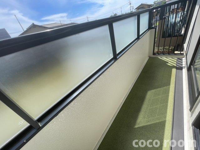 メゾン小土ヶ丘　B棟のバルコニー